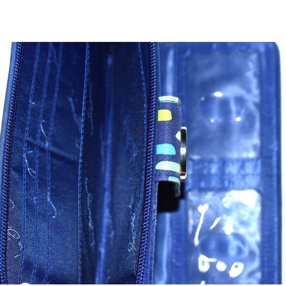 Vera Bradley Retired Katalina Showers Turn Lock Zip Around Organizer Wallet - Picture 6 of 6